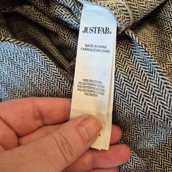 JustFab Gray Wide Leg Dress Pants - Picture 5 of 8